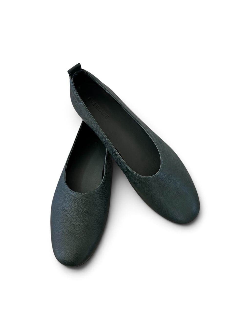 Everlane The Day Glove Leather Flats Dark Green Size 10.5